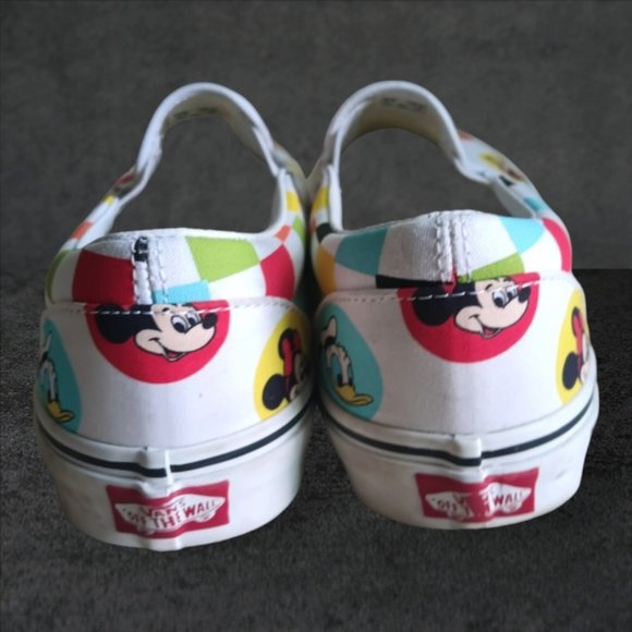 Disney Vans Character Button Slip-on WDW 50th Anniversary men 9/women 11 - Picture 2 of 9